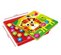 Teorema Giocattoli - Jeu Montessori Enfants avec 12 Images 46 Boutons Colorés, 67941
