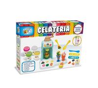 Teorema Giocattoli, Laboratoire créatif avec pâte à Modeler pour Enfants Super Douce, pâte à Modeler avec Machine à Glace, cônes, Tasses et moules, Set de crème glacée