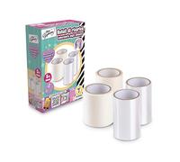 Teorema Giocattoli, Lot de 4 rouleaux de recharge pour laboratoire (2 blancs, 2 transparents), kit pour enfants 5 ans