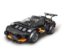 Teorema Giocattoli, Machine à Construire 359 pièces Set de Construction Voiture de Sport Noir, Jeu STEM pour Enfants 5 Ans avec Briques compatibles, idée Cadeau créative