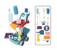 Teorema Giocattoli, Maxi Chariot de Nettoyage pour Enfants avec Balai Jouet et Pelle, Ensemble de Nettoyage, Jouet Complet avec Accessoires, Balai pour Enfants, Jeu, Hauteur 51 cm, Ensemble Complet