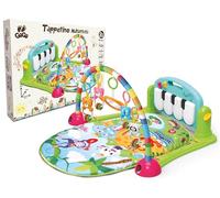 Teorema Giocattoli Palestrina Tapis sensoriel interactif pour bébé avec plateau et son, hochets animaux et miroir, 75 x 60 x 45 cm