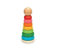 Teorema Giocattoli - Pyramide à Anneaux en Bois coloré, 40557