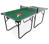 Teorema Giocattoli - Table de ping-Pong Pliante Peu encombrante, Dimensions 182 x 86,5 x 75 cm, Table de ping-Pong extérieure et intérieure avec Ensemble Complet: Maille, 2 Raquettes et 2 balles