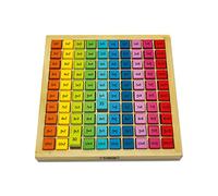 Teorema Giocattoli, Tableaux pour Enfants en Bois, Tableau Pythagorique Montessori pour Enfants, Jeu en Bois pour Apprendre la Multiplication et Développer la Mémoire
