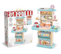 Teorema Giocattoli Théorème-Cuisine Jouet pour Enfants, cuisinière avec lumières et Sons, évier fonctionnant réellement avec Accessoires, Hauteur 70 cm, Multicolore Unique