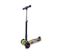 Teorema Giocattoli, Trottinette Enfant 3 Roues avec lumières LED, Pliable et réglable, Scooter pour Enfants et Filles 3 Ans en Haut, portée 50 kg, Guidon antidérapant