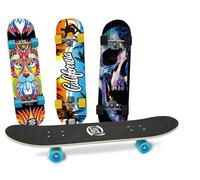 Teorema Skateboard pour Enfants et débutants, Planche en Bois antidérapant, Longueur 80 cm, Roues en PVC, roulements ABEC-7, Structure en Aluminium, Charge maximale 100 kg