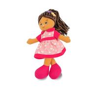 Teorème - Charlotte poupée de Chiffon mulâtre, poupée en Tissu, Jouet pour Enfants, Hauteur 30 cm