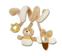 Teorème, GOGO Spirale Poussette Bébé Ours Doux 25 cm - Jeu Sensoriel 0-3 Mois, Peluche Activités à Suspendre pour Landau Lit Berceau