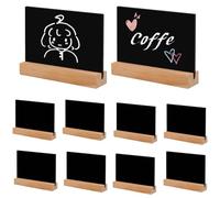 Teouuas 10 Pièces Mini Tableaux Noirs, Petit Tableau Noir avec Support