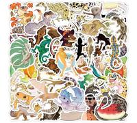 Teouuas 100 Pièces Autocollants Animaux, Autocollant Animaux, Gommettes Autocollantes, Adaptés pour Gobelets Albums Ordinateurs Portables Vélos