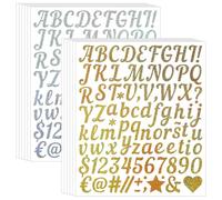 Teouuas 12 Pièces Stickers Lettres Alphabet, Mousse Autocollante
