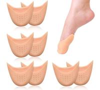 Teouuas 4 Paires Protections d'orteils, Doux Couvre-Orteils pour Chaussures de Danse, Protege Orteil Silicone Confortables, pour Chaussures de Danse Ballet Pointu, Soulage les Douleurs d'orteil
