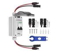 TEOV Disjoncteur solaire PV DC 2P 16 A 1000 V Disjoncteur solaire avec câble IP65 étanche pour installation solaire PV