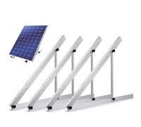 TEOV Fixation Support Kit Panneau Solaire 45 Pouces, Universel pour Panneau Solaire 100W - 600W Toit Plat Avec une Inclinaison Vendable, Support de Panneau Solaire, Support Approprié 1140mm 2 Paire