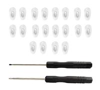 TEOZBLU 10 Paires Plaquettes de Nez, Plaquettes de Nez en Métal-Prévenir Les Ruptures, Antidérapant Air Nose Pads Lunettes à Visser, Avec Tournevis