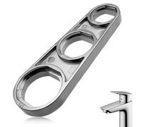 TEOZBLU M16/M18/M20/M22/M24/M28 Clé à Barboteuse pour Robinet,Aérateur Buse Mélangeuse Aérateur,Chromée Clé de Mousseur Robinet M24,Outil Polyvalent pour l'Ajustement du Débit d'Eau