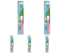 TEPE Brosse à dents Nova Extra souple, pour adolescents et adultes, avec manche ergonomique et anti-dérapant (Lot de 5)