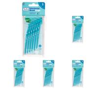TePe Brossettes interdentaires Angle - Idéal pour le nettoyage des espaces interdentaires des molaires - 6 brossettes - Diamètre 0,6mm - Bleu (Lot de 5)