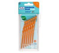 TePe Brossettes interdentaires Angle - Idéal pour le nettoyage des espaces interdentaires des molaires - 2 x 6 brossettes - Diamètre 0,45mm - Orange