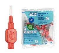 Brossettes Interdentaires TePe, Extra Souples, Rouge, 0.5mm/ISO 2, 20pcs, élimine efficacement la plaque dentaire entre les dents, pour espaces serrés