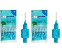 TePe Brossettes interdentaires Original - Nettoyage facile des espaces interdentaires - 1 x 8 brossettes - Diamètre 0,6mm - Bleu (Lot de 2)