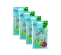 TePe Green Medium 0.80mm 4 Packets of 8 - (32 Brushes) Bundle