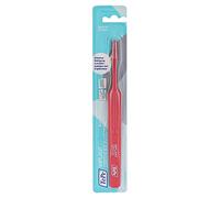 TEPE Implant spécial brosse à dents orthodontique avec tête de brosse extra fine pour le nettoyage des appareils dentaires et implants 1 pièce Couleurs assorties