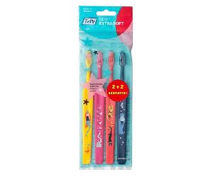 TePe Kids Brosse à Dents Extra Souple Lot de 4