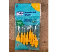 TEPE Interdental Brushes Original, Jaune, Taille 4 (Lot de 8) Brosses