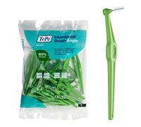 TEPE Lot de 25 brosses interdentaires angulaires pour le nettoyage des dents, 0,8 mm, grands espaces, vert, taille 5