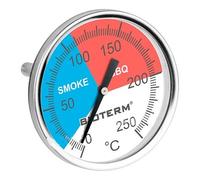 Browin 101200 Thermomètre pour Fumoir et Barbecue 0°C +250°C | Températures Indiquées pour Four, Four à Pain, Four à Pizza, Fumoir | Longueurde la Sonde 50 mm | en Acier Inoxyda