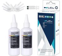 TEPPA-200ML Recharge d'encre DTF Premium pour imprimantes Epson Impression de Film de Transfert Thermique Compatible pour Epson L800 L1800 L805 R1390 4720 I3200 XP600 DX7 DX5 5113 1430 (100mlx2,2WH)