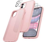 Teppa-4 En 1 Coque Pour Iphone 11 Avec 2 Verre Tremp¿¿ Et 1 Cam¿¿Ra Protecteur, [Coussin D'air Int¿¿Gr¿¿] Antichoc Antirayures Bumper Protection Housse Pour Iphone 11 6.1"", Rose Clair