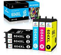 TEPPA-604xl pour Cartouche epson 604 et Cartouche epson 604xl,pour Epson Expression Home XP-2200 XP-2205 XP-3200 XP-3205 XP-4200 XP-4205 WF-2910DWF WF-2930DWF WF-2935DWF WF-2950DWF (6 Paquets)