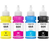 TEPPA-664 Encre Compatible pour Cartouche Encre Epson 664 Multipack pour Epson ET-2500 ET-2550 ET-2600 ET-2650 ET-3600 ET-4500 ET-14000 ET-15000 ET-16500 L100 L110 L200 L350 L365 L455 L550 L1300