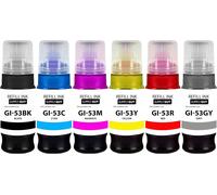 TEPPA-6X Encre Compatible avec Canon GI-53 Multipack pour Pixma G 550 G 650