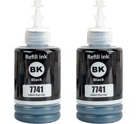 TEPPA-774 Encre Compatible avec Epson 774 T7741 T774120 Bouteille d'encre Multipack pour EcoTank ET-3600 ET-4550 ET-16500 L1455 L605 L655 M100 M105 M200 M205 (2-Pack, Pigment 140 ML x 2)