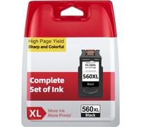TEPPA-Cartouche 560 XL, PG-560 XL Remplacement pour Cartouche Encre Canon 560 Noir Origine, Cartouche d'Encre 560 XL - Imprime jusqu'à 750 pages, pour Pixma TS5350 TS7450 TS7451 TS5350a TS5351 TS5352