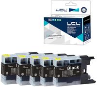 TEPPA-Cartouche d'encre Compatible LC1220 LC1240 LC1220BK LC1240BK (5Noir) Remplacement pour Brother MFC-J6910CDW/J6710CDW/J5910CDW/J825N/J955DN/J955DWN/J705D/J705DW/J710D/J710DW/J810DN/J810DWN/J810D