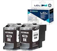 TEPPA-Cartouche d'encre Compatible LC22U LC22UBK XL High Yield (2Noir) Remplacement pour Brother DCP-J785DW MFC-J985DW
