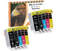 TEPPA-Cartouches d'encre Compatible Remplacement pour Canon PGI-5 CLI-8 pour Canon Pixma MP530 MP600r MP610 MP800r MP810 MP830 MP970 MX700 MX850 iP3300 iP3500 iP4200x iP4300 iP4500x iP5200 (10-Pack)