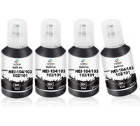 TEPPA-ET-104 pour Cartouche epson 104 103 102 et Encre epson 104,pour ET-2710 2711 2712 2714 2715 2720 2721 2726 2810 2815 2820 2821 2825 2826 4700 4800 imprimante (4 Noir)