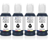 TEPPA-ET-104 Recharge d'encre Compatible pour Epson 104 103 102 101 Compatible pour Epson Ecotank ET-2710 2711 2712 2714 2715 2720 2721 2726 2810 2815 2820 2821 2825 2826 4700 4800(4 Noir)