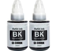 TEPPA-GI-490 GI-590 Encre Compatible avec Canon GI490 GI590 Bouteille d'encre Multipack pour PIXMA G1400 G1410 G2400 G2410 G3400 G4400 G4411 G1500 G1510 G2500 G2510 G3500 G3510 G4500 G1501(2-Pack)