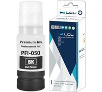 TEPPA-Imprimante Bouteille d'encre Compatible PFI-050 PFI-050BK (1Pack, Noir 70ML) Remplacement pour Canon ImagePrograf TC-20 TC-20M
