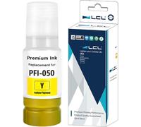 TEPPA-Imprimante Bouteille d'encre Compatible PFI-050 PFI-050Y (1Pack, Jaune 70ML) Remplacement pour Canon ImagePrograf TC-20 TC-20M