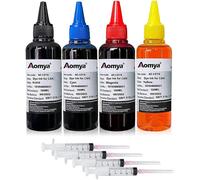 TEPPA-Kit de recharge d'encre 4 x 100 ml compatible avec Canon PGI-545 PGI-540 PGI-550 CLI-551 PGI-570 CLI-571 PGI-580 PGI-525 PGI-520 CLI-521 Cartouche d'encre rechargeable avec 4 seringues, BK+CMY