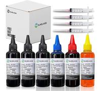 TEPPA-Kit de recharge d'encre universelle pour imprimante à jet d'encre Eposn Canon HP Brother Lexmark Samsung Dell Kodak Cartouches rechargeables Système CISS CIS 6 couleurs 600 ml (3BK, C, M, Y)